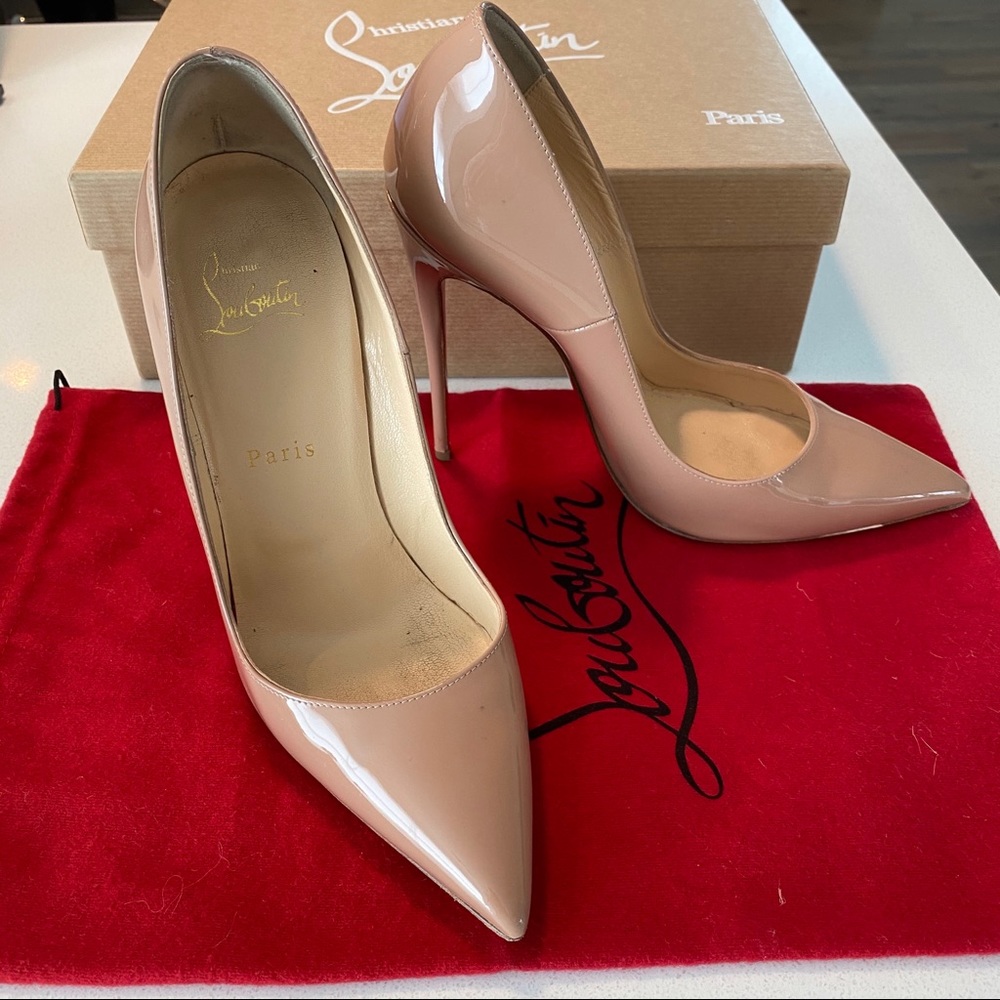 Christian Louboutin So Kate 120 Patent Nude 38